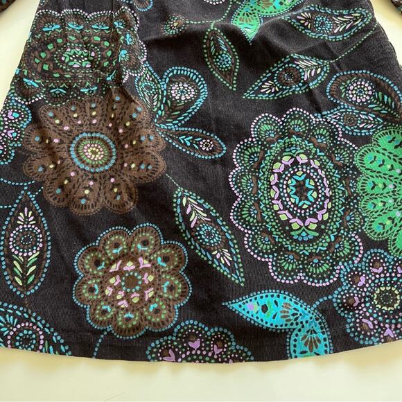 Gap Kids Brown Corduroy Pattern Dress Size Small Little Girl - Picture 2 of 5